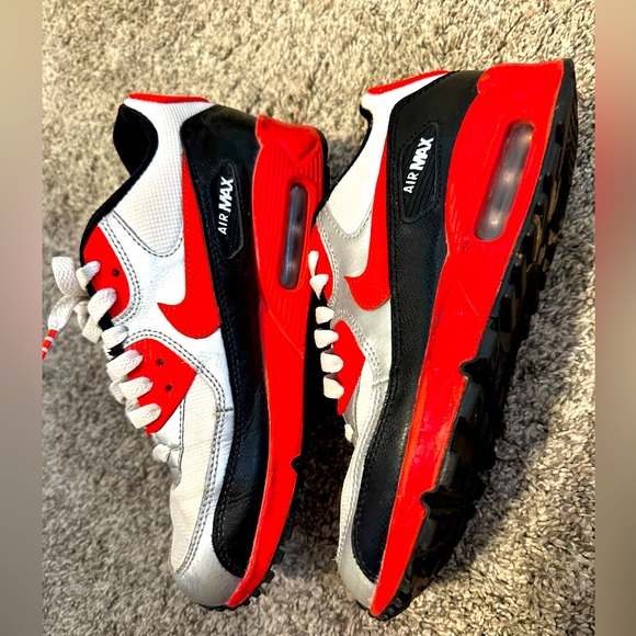 Nike Other - Nike Air Max 90 red silver black